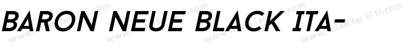 Baron Neue Black Ita字体转换